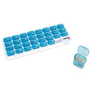 31 Day Pill & Vitamin Organizer with Removable Pods, Thera RX
